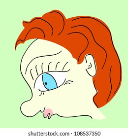 Cartoon - Red boy (head)