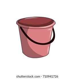 cartoon  red bucket