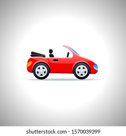 cartoon red car vector design. vector eps 10.