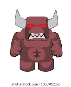 Cartoon red demon