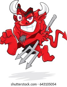 Cartoon Red Devil
A cheeky cartoon devil grinning