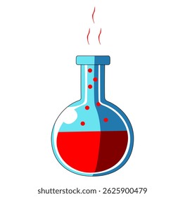 Cartoon Red Health Potion Digital Vectors Illustration 