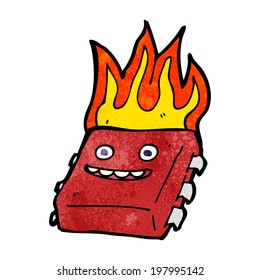Cartoon-Red-Hot-Computer-Chip