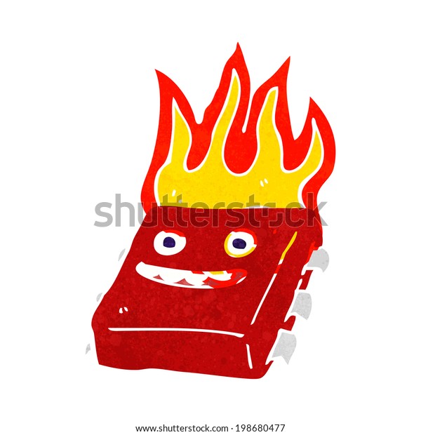 Cartoon Red Hot Computer Chip Stock Vector (Royalty Free) 198680477 ...