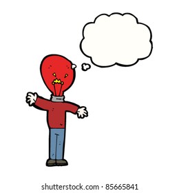 cartoon red light man