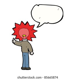 Cartoon-Rotlichtmann