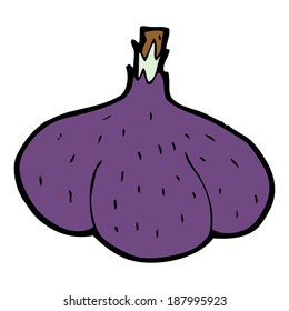 caricatura de cebolla roja