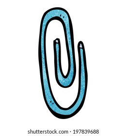 cartoon red paperclip