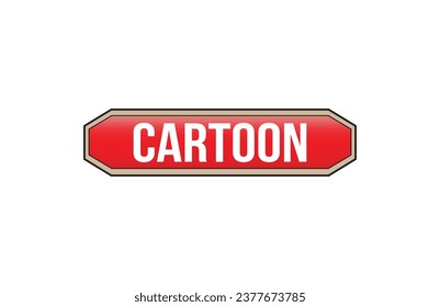 CARTOON red ribbon label banner. Open available now sign or CARTOON tag.