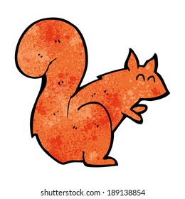 cartoon red squirrel