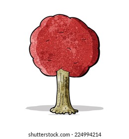 Cartoon Red Tree Stock Vector (Royalty Free) 116759125
