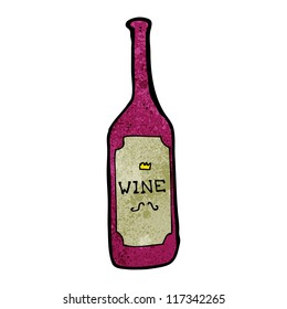 cartoon red wine