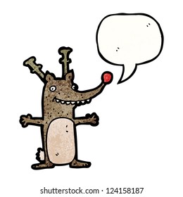 reno de dibujos animados