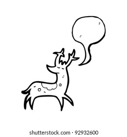 cartoon reindeer