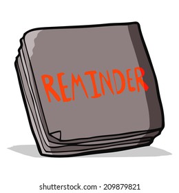 notas recordatorias de dibujos animados