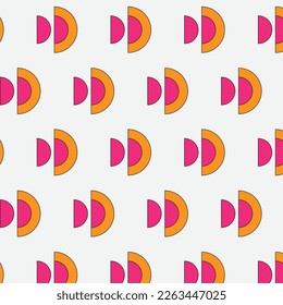 Cartoon retro backgrounds.Wallpaper in a trendy retro psychedelic cartoon style. Isolated vector illustration. Geometric abstract shapes.Retro background