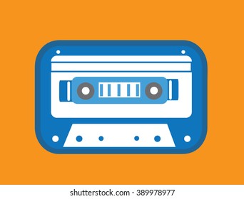 cartoon retro cassette 
