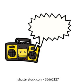 Cartoon-Retro-Kassette