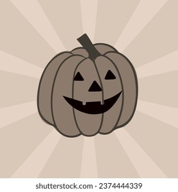 Cartoon retro pumpkin  perfect for your halloween event, tshirt ,gift , and merchandise