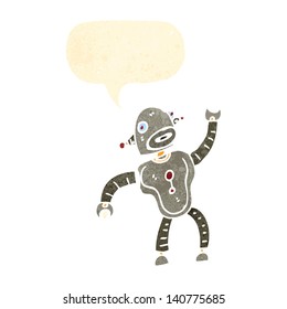 cartoon retro robot