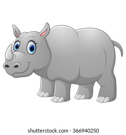 Similar Images, Stock Photos & Vectors of Cartoon rhino - 229514593 ...