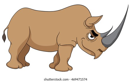 Cartoon rhino