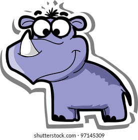 ?ute cartoon rhino