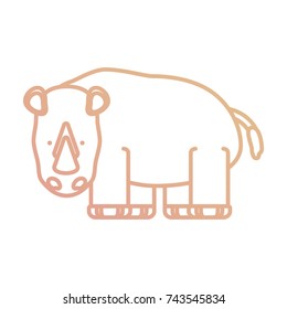 cartoon rhino icon