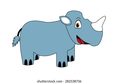 Cartoon rhinoceros