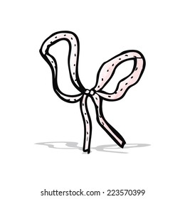 arco de cinta de dibujos animados