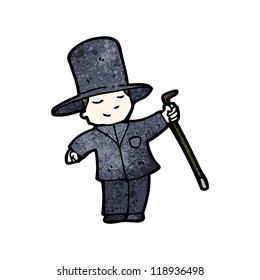 cartoon rich man