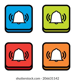 Cartoon Ringing Bell Icons