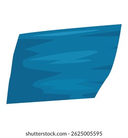 Cartoon rippled water surface creating a dynamic and abstract shape