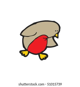 cartoon of a robin
