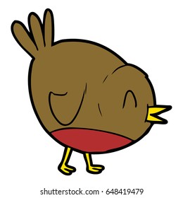 cartoon robin bird