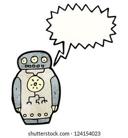 robot de dibujos animados