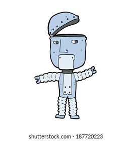 cartoon robot