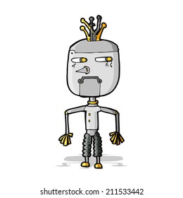 cartoon robot