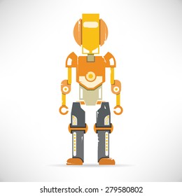 cartoon robot