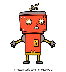 robot de dibujos animados