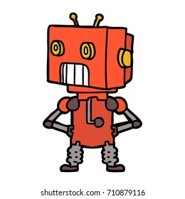 cartoon robot