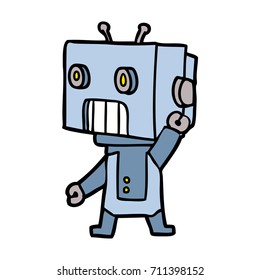 cartoon robot