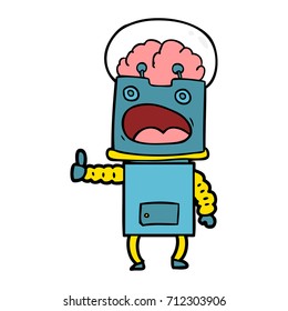 cartoon robot