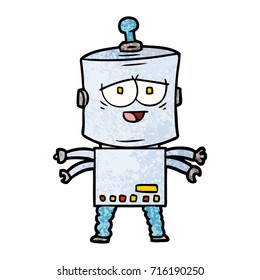 robot de dibujos animados