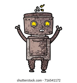 cartoon robot