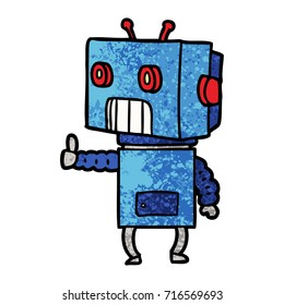cartoon robot