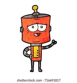 robot de dibujos animados