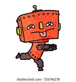 robot de dibujos animados