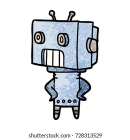 cartoon robot