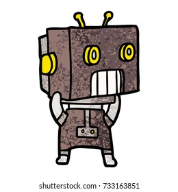 cartoon robot